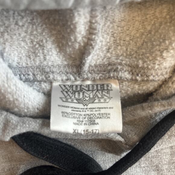 Wonder Woman Hooded Sweatshirt Juniors Size XL, DC Comics Kidcore Funcore - Picture 4 of 7